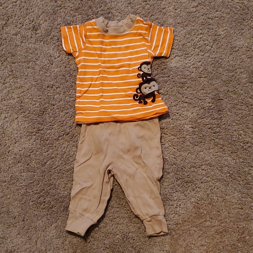 0-3m Monkey Set